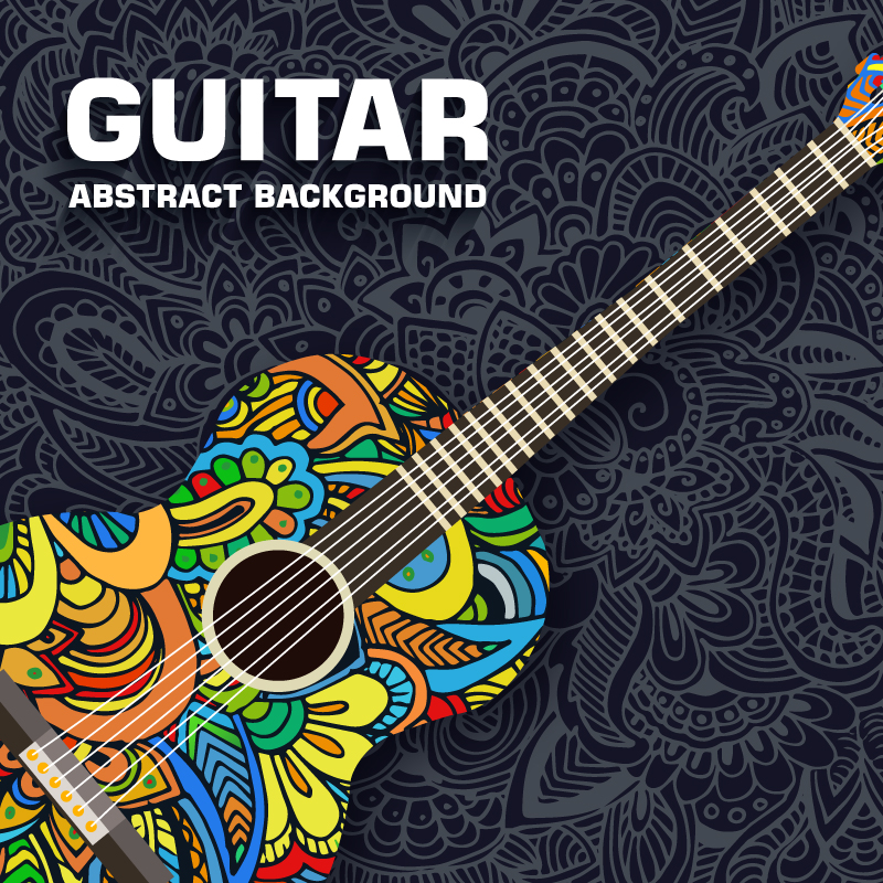 Guitare Creative vecteur mat¨¦riel motif