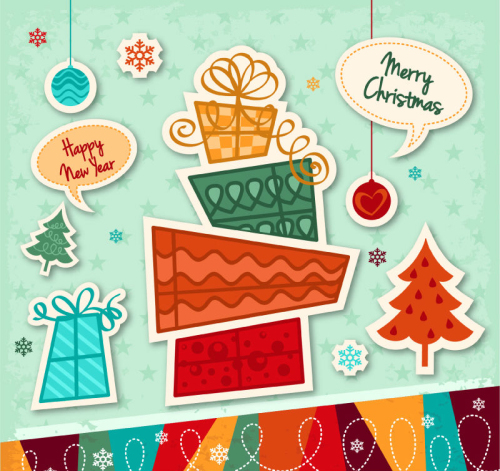 Foulards vecteur matriel de renne de Noël
