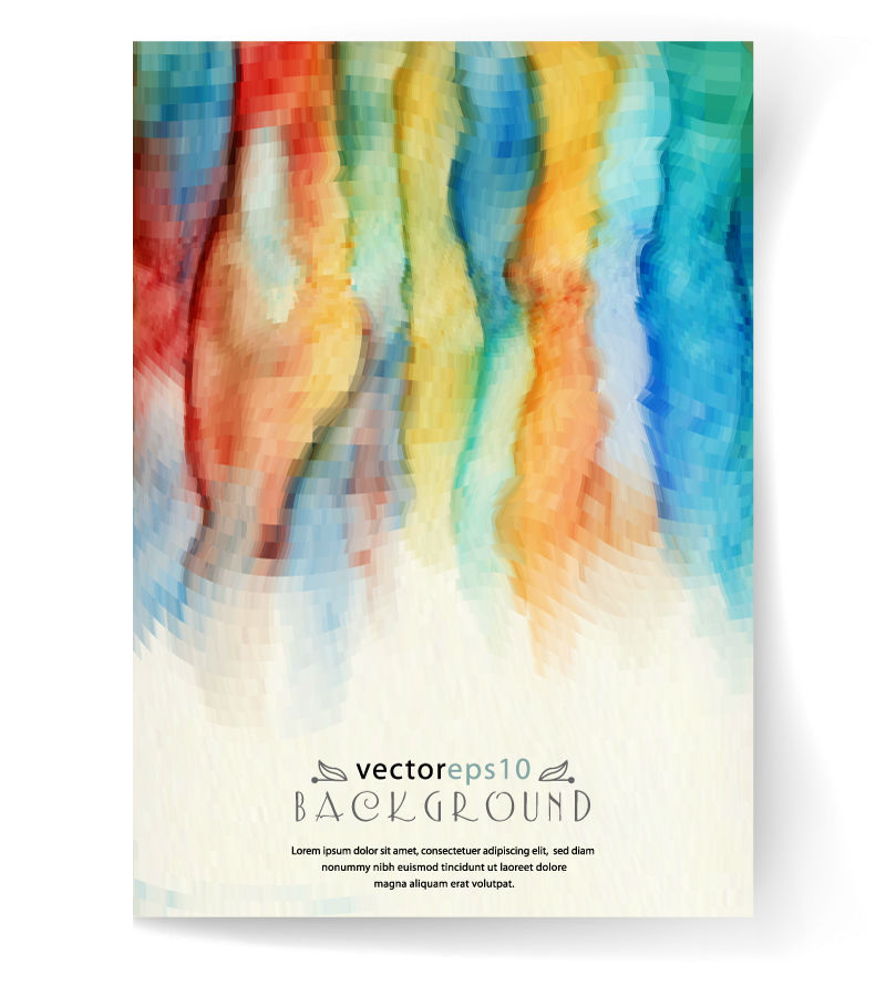 Aquarelle carte doodle vecteur mat¨¦riel