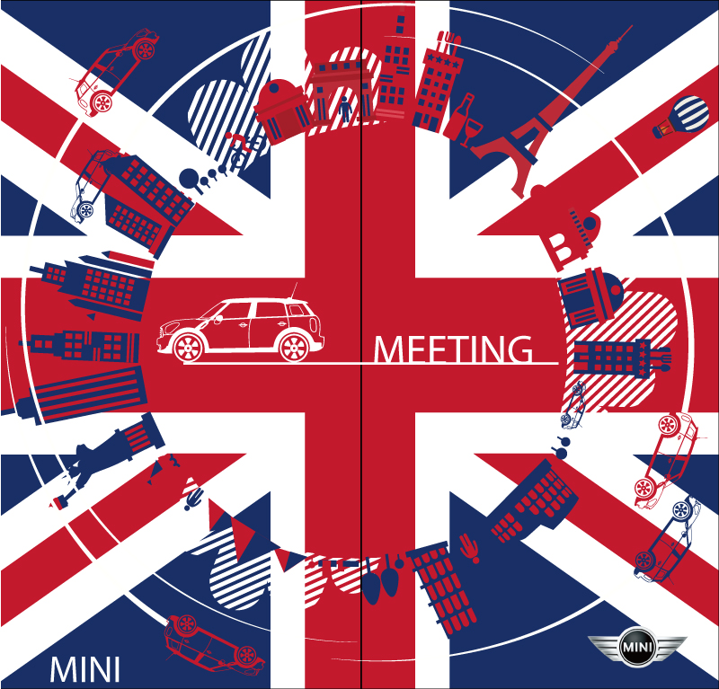 Union Jack britannique illustrateur de style vecteur mat¨¦riel