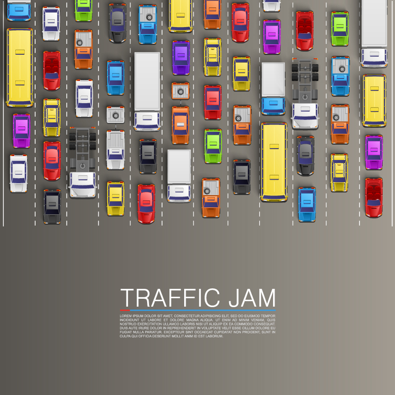 La congestion Creative matriau fond vectoriel