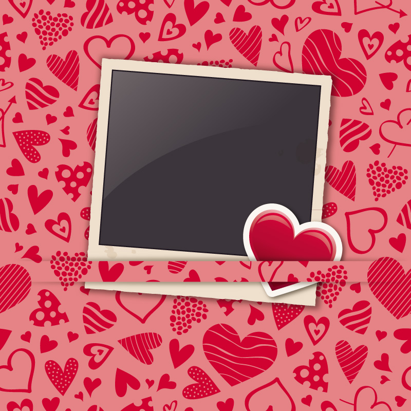 Love frame Retro vecteur mat¨¦riel de conception