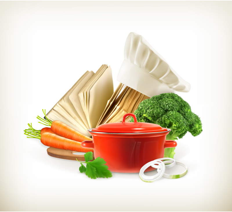 Ingr¨¦dients de cuisine et des outils vecteur mat¨¦riel