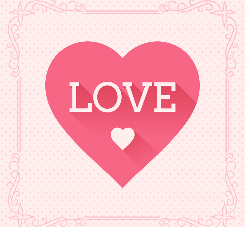 Amour voeux mat¨¦riau cartes de vecteur rose d¨¦licat
