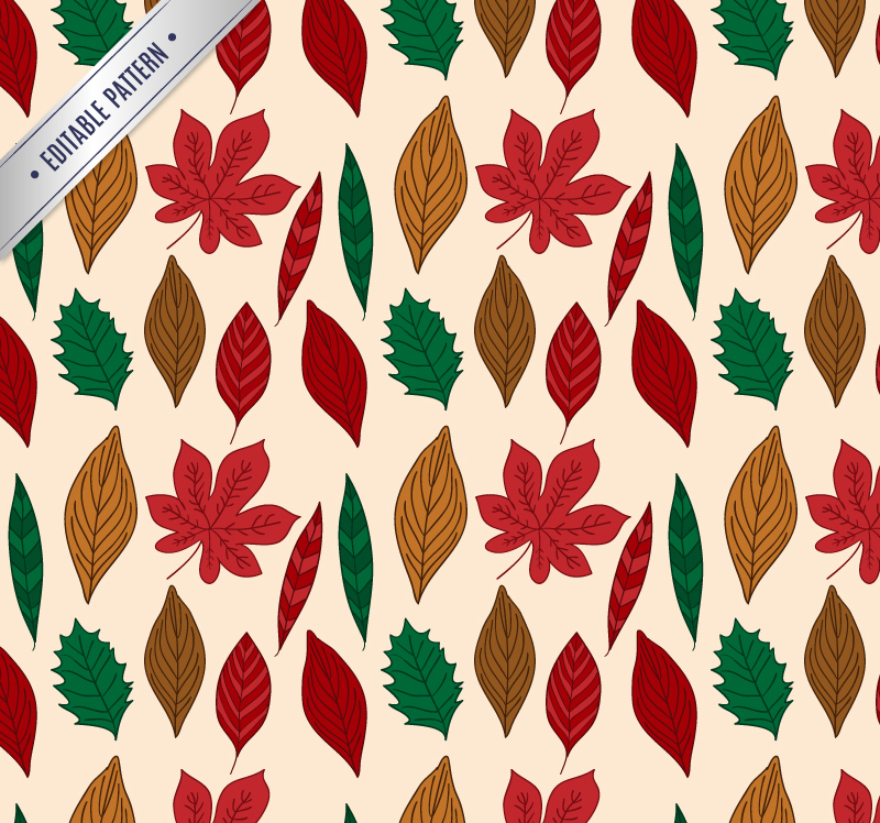 Colorful autumn leaves background seamless vecteur matriel