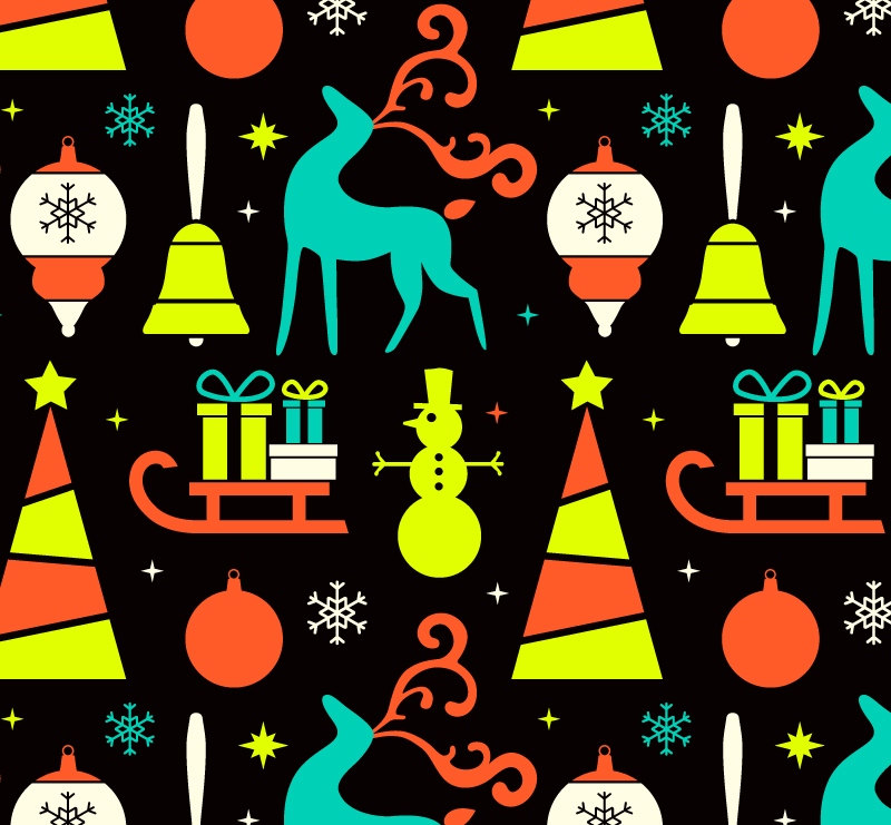 Christmas seamless background ¨¦l¨¦ment mat¨¦riel vecteur Creative