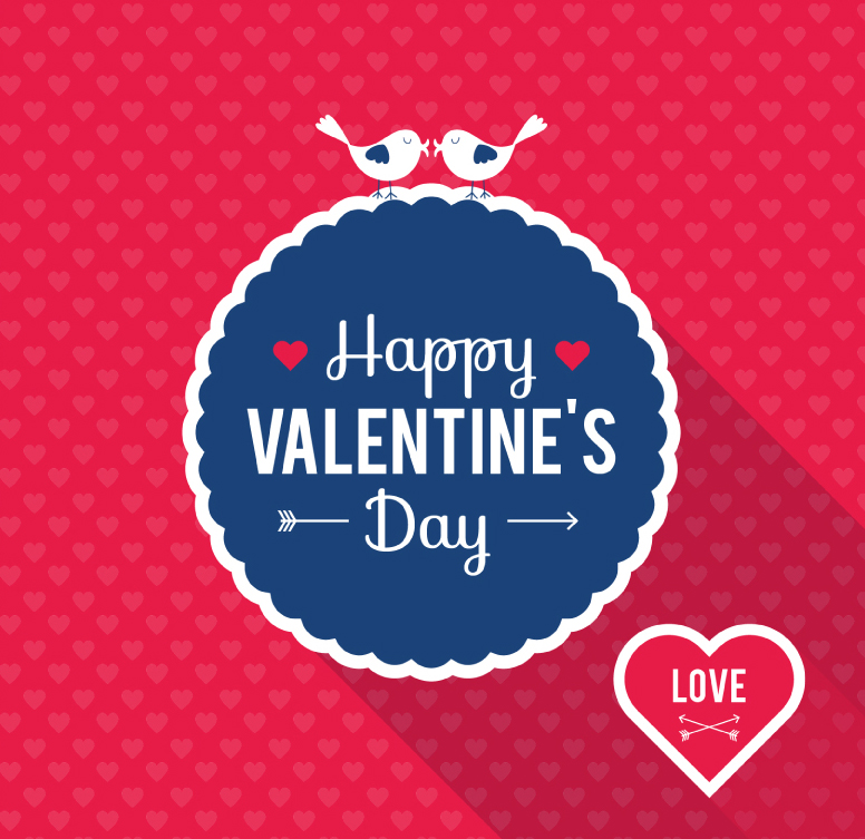 Jour l'¨¦tiquette des cartes de vœux vecteur mat¨¦riel de Exquisite Valentine