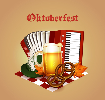 Magnifiquement Oktoberfest lment matriel de vecteur
