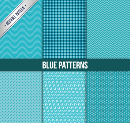 6 D¨¦partement de bleu seamless background vecteur mat¨¦riel frais