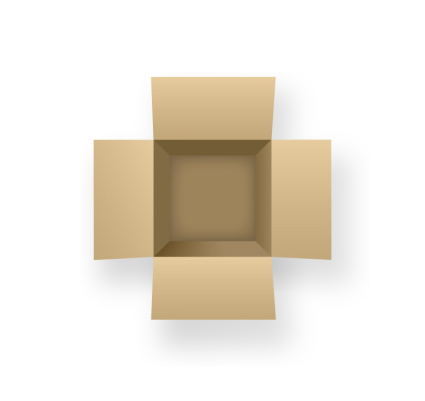 Ouvrez le vecteur mat¨¦riel d'emballage carton