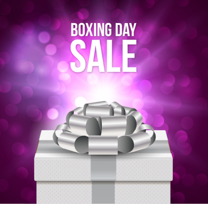 Cadeau pour la f¨ºte de boxe affiche pourpre vecteur mat¨¦riel