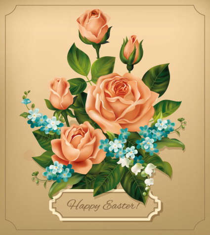 Magnifique bouquet de roses vecteur mat¨¦riel