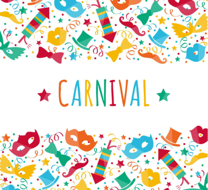 Carnaval arri¨¨re-plan cr¨¦atif mat¨¦riel vecteur de couleur