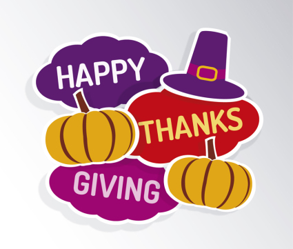 Thanksgiving citrouille voeux vecteur mat¨¦riel de carte