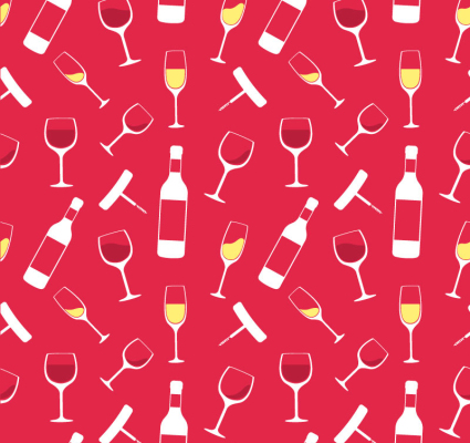 Champagne et des verres de fond sans soudure vecteur mat¨¦riel