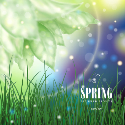 Printemps R¨ºve mat¨¦riel herbe vecteur