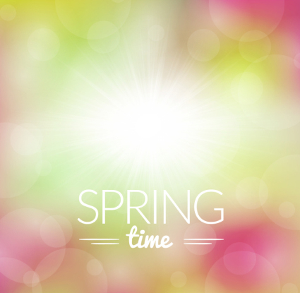 Spring time mat¨¦riau vecteur de fond de fantasy