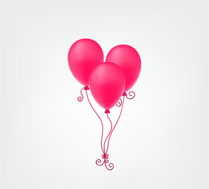 ballon rose mat¨¦riel faisceau vecteur