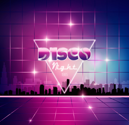 l'affiche de mode vecteur soir¨¦e disco.