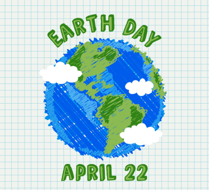 Carte vectorielle Stained Blue Earth