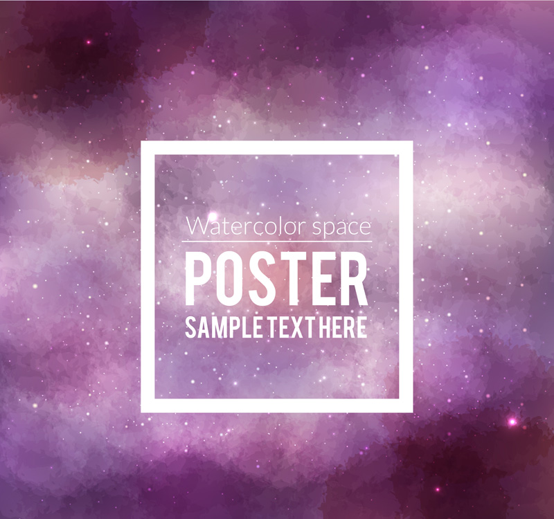 R¨ºve pourpre vecteur mat¨¦riel d'affiche de l'espace