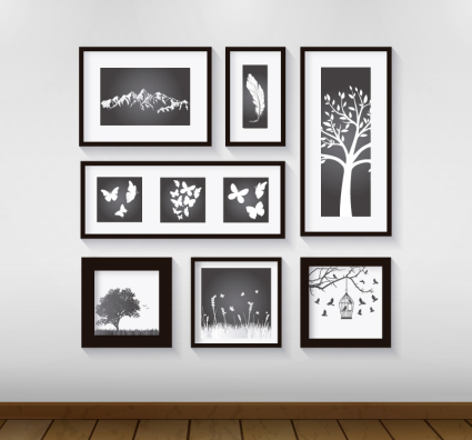 mat¨¦riel de plantes simples mur vecteur