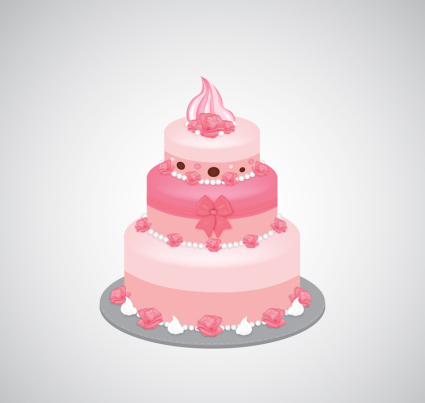 Layer Cake rose vecteur mat¨¦riel de conception
