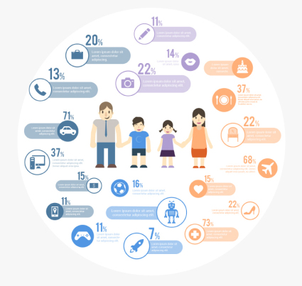 La vie de figure mat¨¦rielle des informations de vecteur Creative