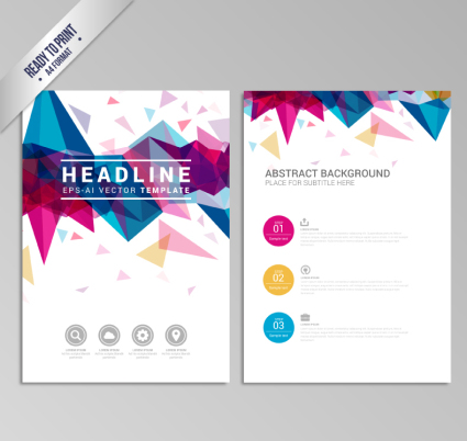Mode brochure d'affaires de la g¨¦om¨¦trie vectorielle