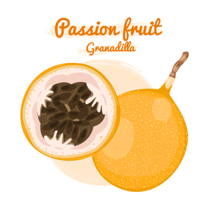 La passion jaune vecteur mat¨¦riel de fruits