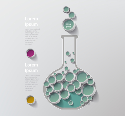 Informations d'affaires Creative carte vecteur ballon
