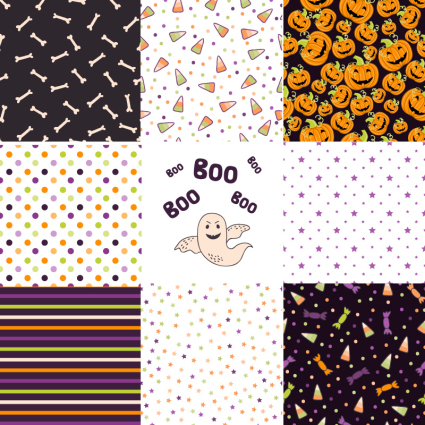Seamless background 8 Halloween vecteur mat¨¦riel
