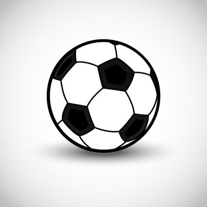 Exquis vecteur matriel de football noir et blanc