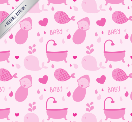 Baby Pink seamless background ¨¦l¨¦ments vectoriels