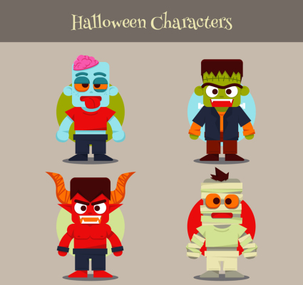 4 couleur vecteur mat¨¦riel Halloween Cosplay
