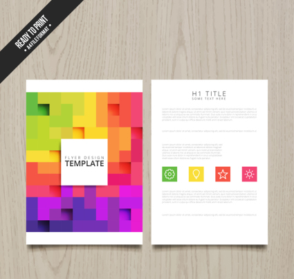 Couleur d¨¦pliants damier d'affaires Vecteurs