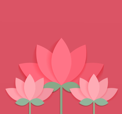 Simples vecteurs de conception de lotus rose