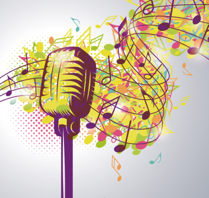 Microphone et de bâtons Mode Vecteurs