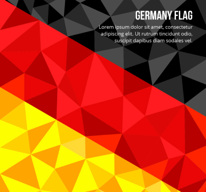 G¨¦om¨¦trique allemande vecteur mat¨¦riel drapeau de fond