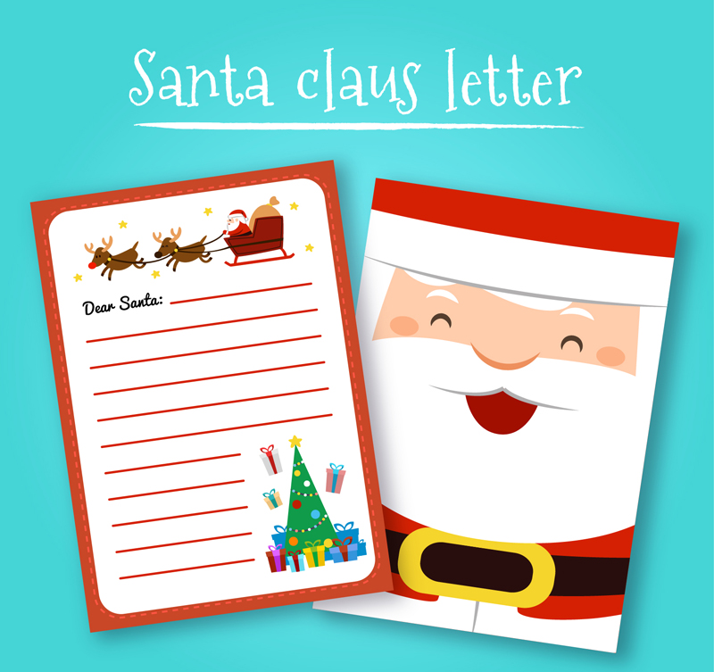 Cartoon de Santa Claus papeterie vecteur mat¨¦riel
