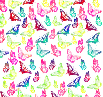 Papillon peint fond seamless