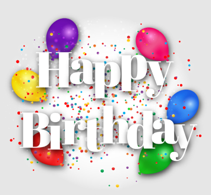 Vecteur Joyeux anniversaire Word Art