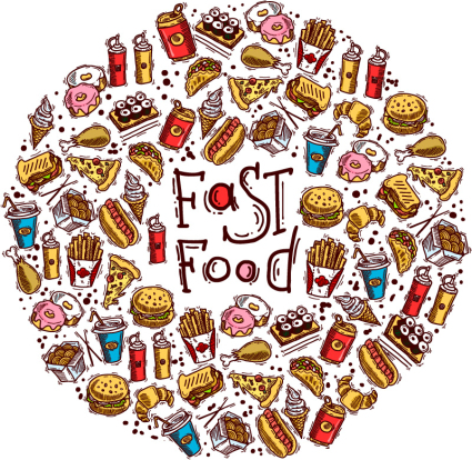 Vecteur mat¨¦riel fast-food Peints