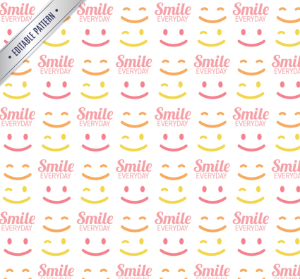 visage souriant color fond seamless