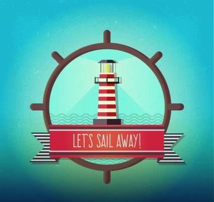 Lighthouse Vintage vecteur matriel illustrateur