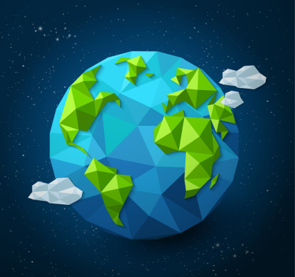 vecteur mat¨¦riel de conception Creative Blue Earth