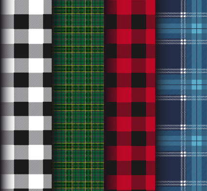 4 Creative Plaid vecteur de fond sans soudure