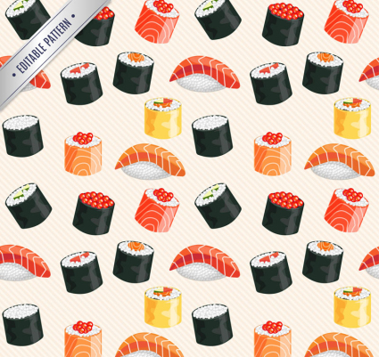 D¨¦licieux sushi fond seamless