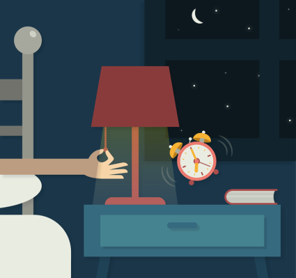 Alarme de nuit vecteur mat¨¦riel illustrateur