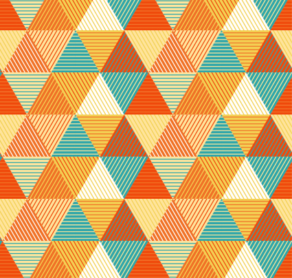 triangle de couleur de fond sans soudure vecteur matriel